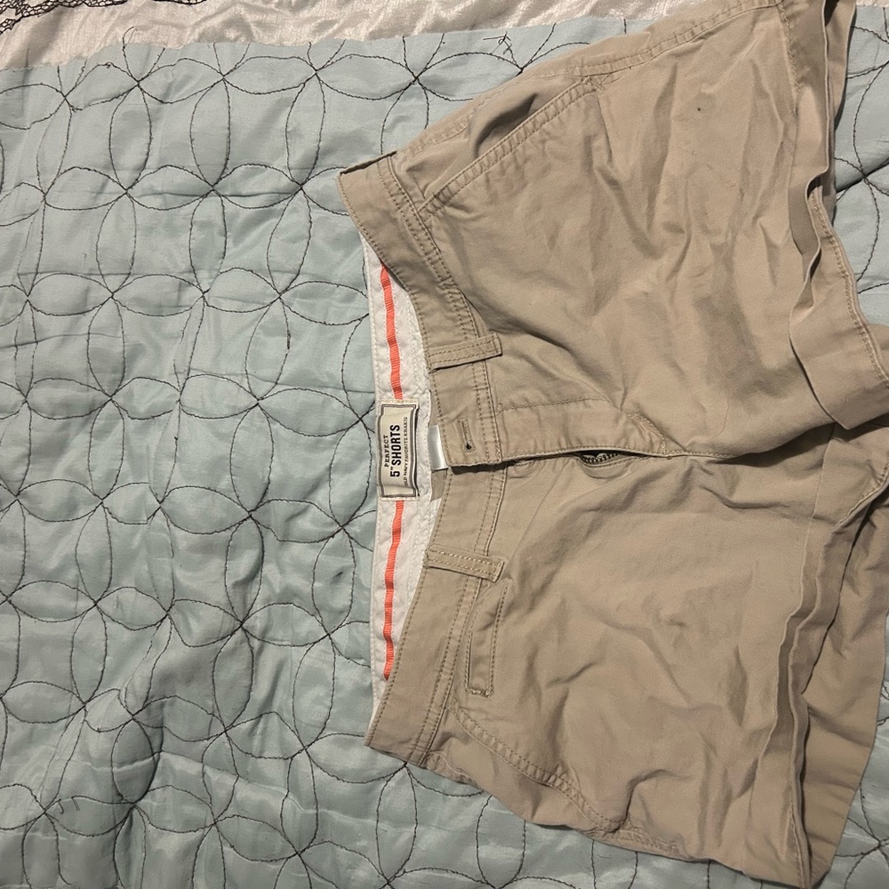 J. Crew Women's Tan Flat Front Shorts